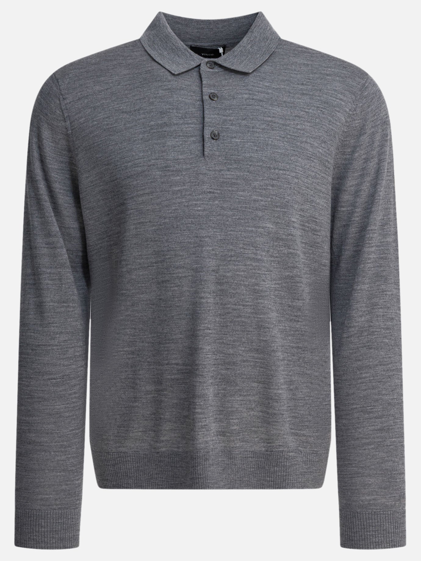 Polo con bottoni Solid colour  Grigio - Vince Uomo | PDP | VIETTI Online Store | thumbnail