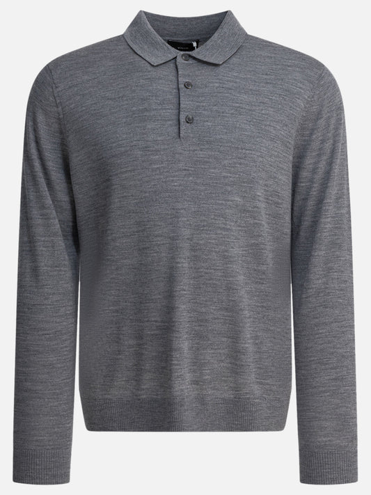 Polo con bottoni Solid colour  Grigio - Vince Uomo | PDP | VIETTI Online Store 
