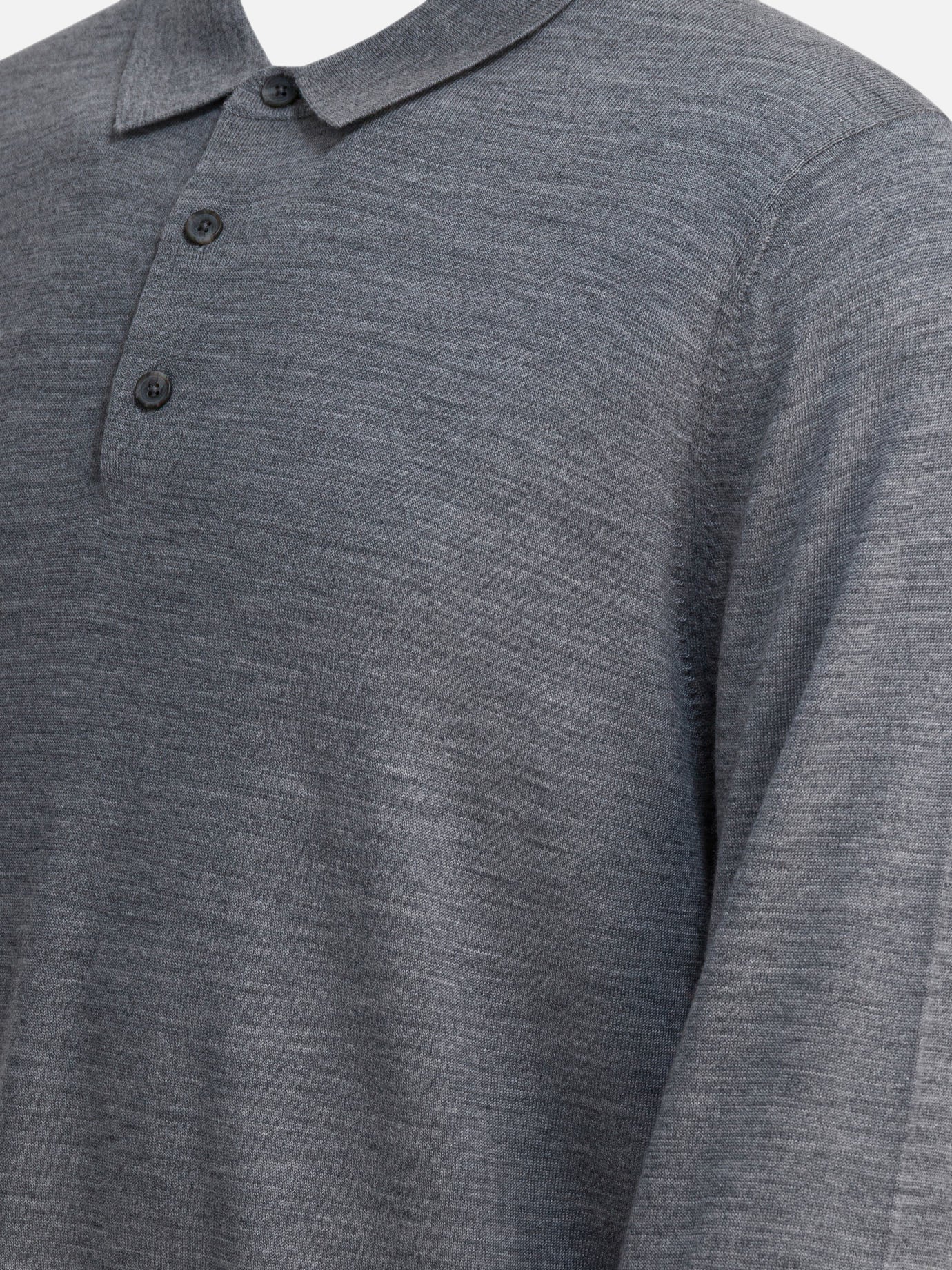 Polo con bottoni Solid colour  Grigio - Vince Uomo | PDP | VIETTI Online Store | thumbnail_4