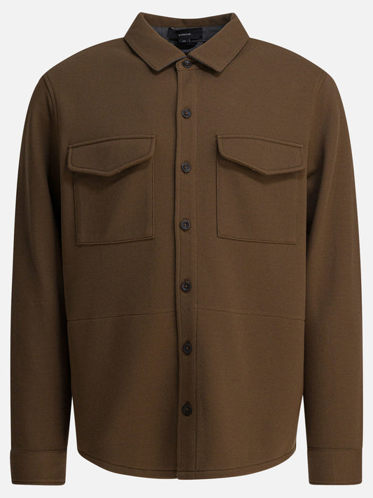 Overshirt jackets Solid colour  Brown - Vince Men | PLP | VIETTI Online Store 
